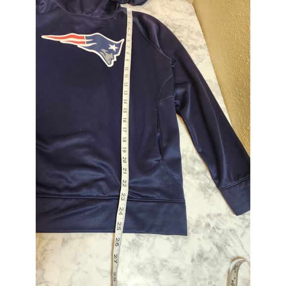 NFL Boys New England Patriots Blue Long Sleeve Pullover Hoodie Sweatshirt XL - Picture 6 of 6